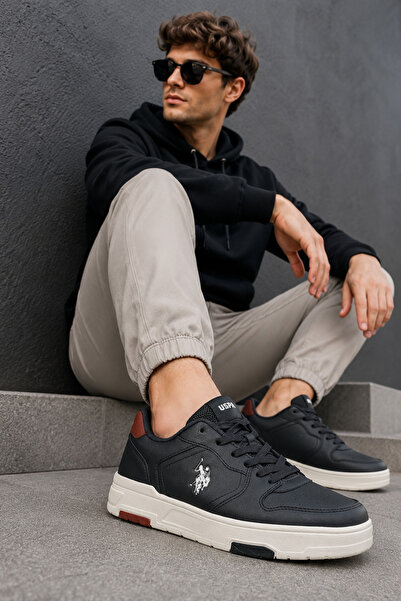 U.S. Polo Assn. حذاء رياضي رجالي مريح ذو نعل مريح للاستخدام اليومي