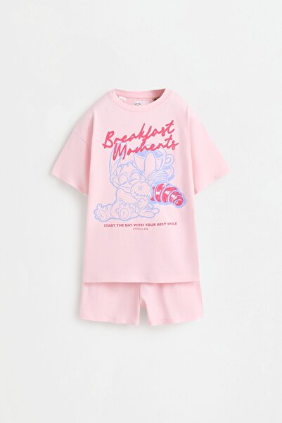 LEFTIES Stitch ©Disney kısa pijama takımı