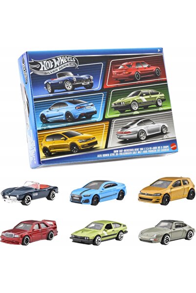 HOT WHEELS Hw Samochodzik Pachet de 6 Argintiu Stil European Jby79 Pu6