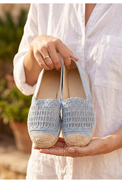 B T Shoes Espadrile dama Henley albastre