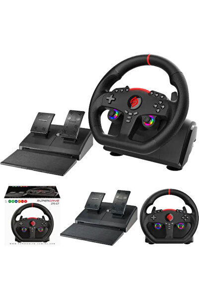 Subsonic Τιμόνι 270 GT με πετάλια για PC / PS4 / Switch / Switch 2 / XBOX One...