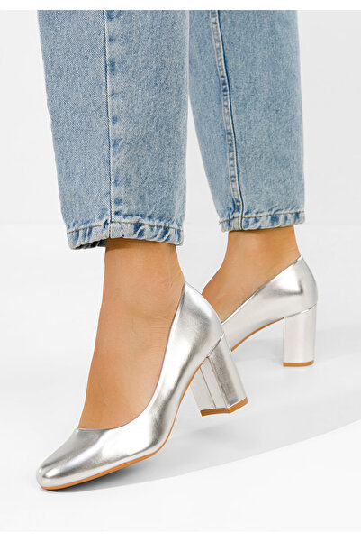 B T Shoes Jamelia silver high Heeled Shoes