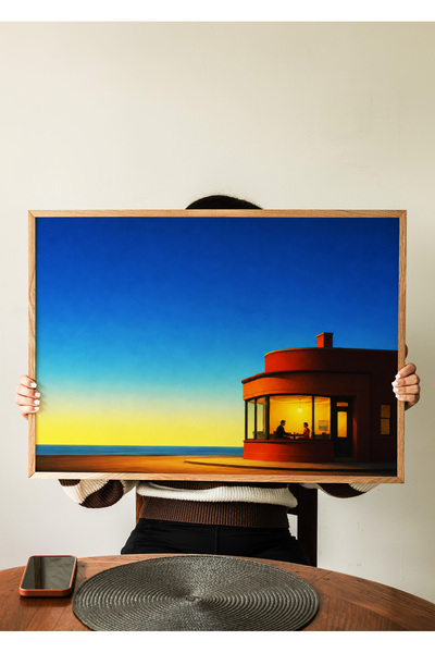 ARTHOUSECOLLECTIVE Mirni trenutak - Večera pored mora - Poster bez okvira