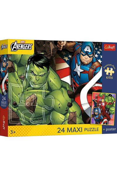 Trefl Maxi Premium Plus Puzzle pentru Copii Eroi ai Viselor cu Poster, 24 de ...