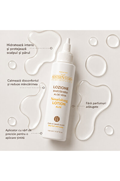 MaterNatura Lotiune de par nutritiva- hidratare intensiva scalp uscat, calmar...