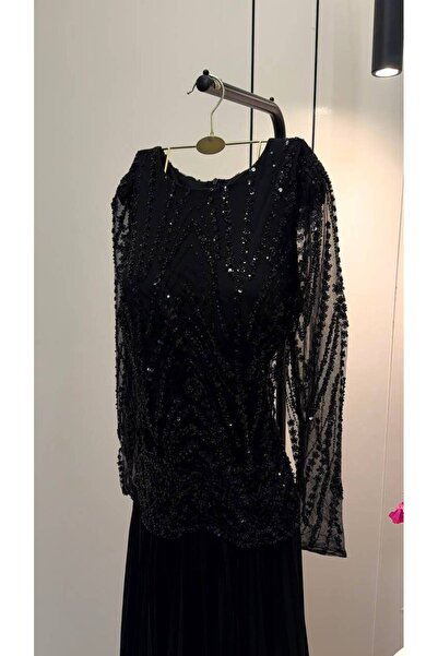 DAKEN Elegant Black Evening Dress