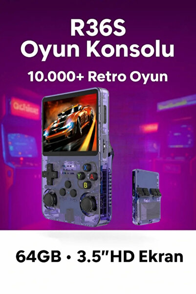 Genel Markalar Taşınabilir Retro Oyun Konsolu - 3.5" IPS Ekran, 21.000 Oyun ve ArkOS İşletim Sistemi