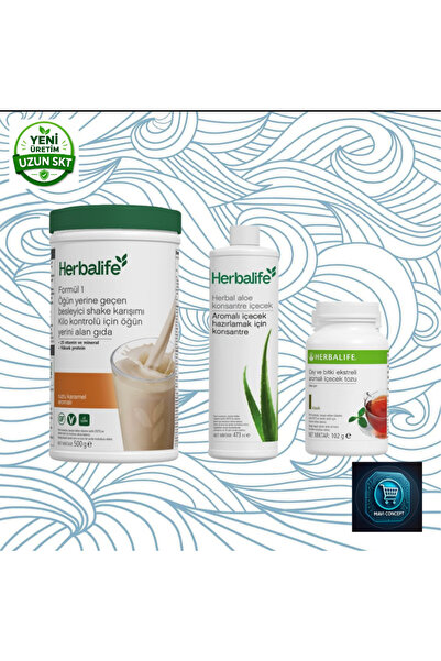 Herbalife Formula 1 nutritional shake mix 500 g + tea and herbal extract flav...