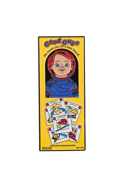 Choice6 8 Horror Movie Characters Enamel Pins Cartoon Badges Metal Lapel Broo...