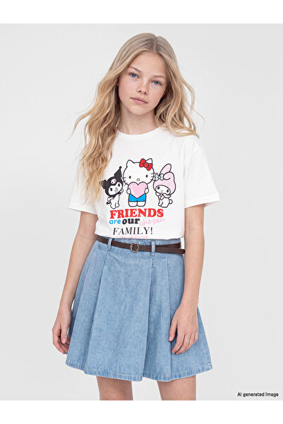 LC Waikiki Two Mt Shop Quality Hello Kitty and Friends Printed Girls' T-Shirt