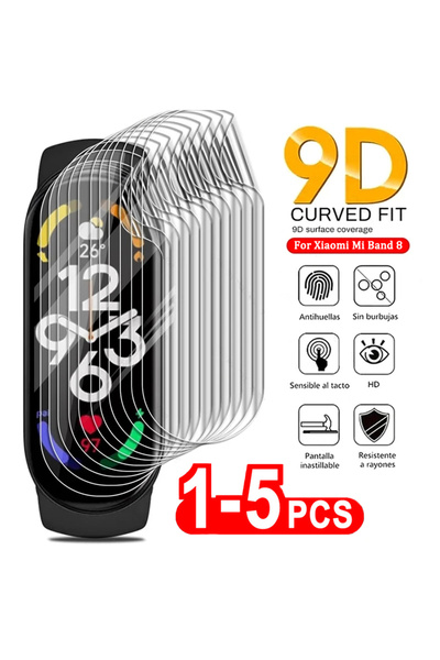 Choice4 واقي شاشة كامل من الهيدروجيل TPU لـ Mi Band 7، 5 قطع، مناسب لـ Mi Ban...