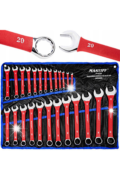 MASTIFF Set de chei plate din cauciuc Keys Plain Ocean 6-32 mm, 25 bucăți