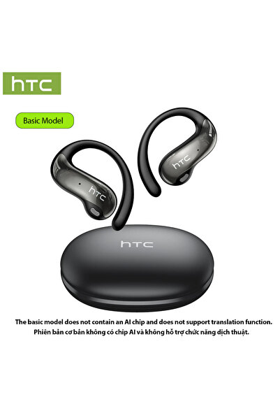 choice2 Black HTC Original NE19 AI Translate Bluetooth Earphones OWS Open Ear...