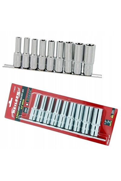 neilsen Set de chei tubulare Torx lungi E10-E24 1/2 CRV