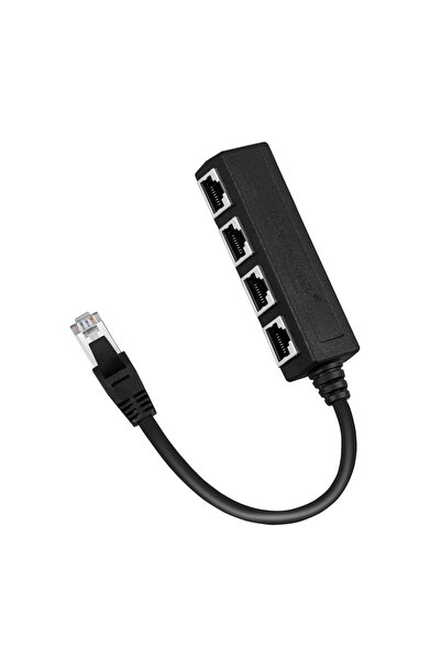 choice2 1Male to 4 Female RJ45 Cable Splitter Converter 1 Male In to 2/3/4 Fe...