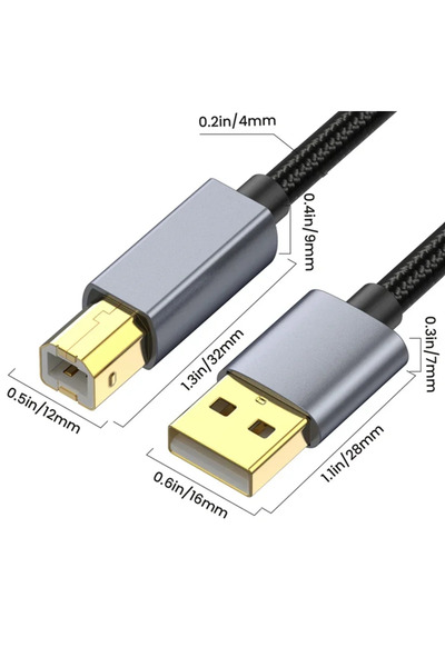 Choice10 كابل BSN USB2.0-USB B فائق الطول 3 متر، 1.8 متر، 5 متر، 10 متر، USB ...