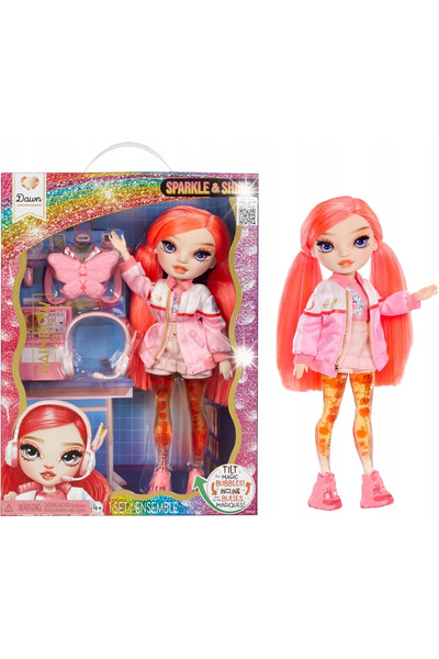 mgatelier Păpușă Rainbow High Sparkle & Shine Fashion Doll Dawn Coral + Acces...