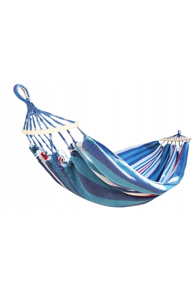 Adler Europe Hamac dublu din bumbac 200x150cm, rezistent 200kg, set cu curele...