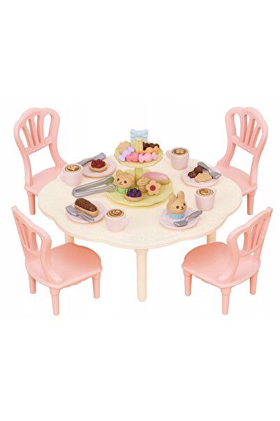 SYLVANIAN FAMILIES Masă Sylvanian, Scaune și Multă Dulceață 05742