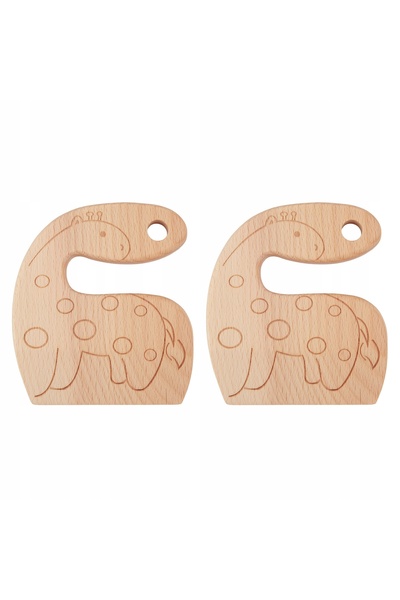 NO BRAND Cuțit din lemn pentru copii, sigur, formă ergonomică