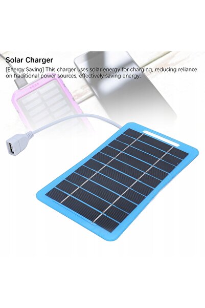 NO BRAND Încărcător solar portabil 5W 5V din siliciu monocristalin
