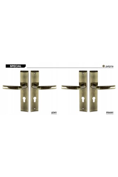 NO BRAND Mâner ușă exterior patină specială 72 mm Dreapta Schaffner