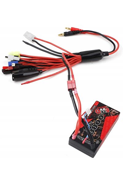 NO BRAND Cablu adaptor încărcător de baterii 14 în 1, include conectori JST, ...