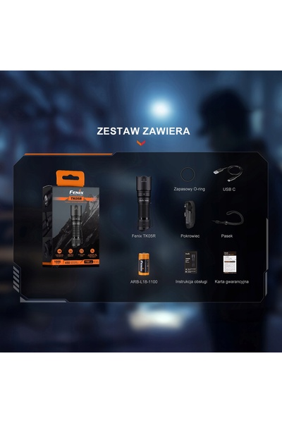 NO BRAND Lanterna tactică LED Fenix tk05r 1000 lumeni