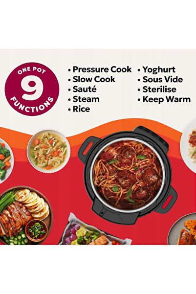Instant Pot Multicooker Plus 9 în 1, 5.7 L, Aparat de gătit electric cu Wi-Fi...