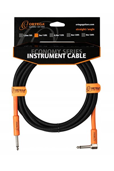 NO BRAND ORTEGA OECI-10 Cablu de chitară instrumentală de 3m cu mufă jack det...
