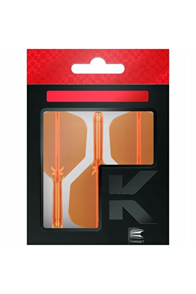 NO BRAND Sistem Target K-Flex Feathers + Shafts Dart Portocaliu Neon Scurt Nr.6