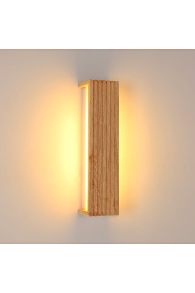 NO BRAND Lampă LED cu oglindă, tip sârmă, din lemn, pentru baie, 7W 3000K