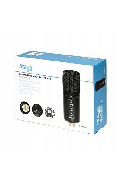 NO BRAND Microfon condenser USB Stagg Susm60D cu interfață, coș de protecție ...