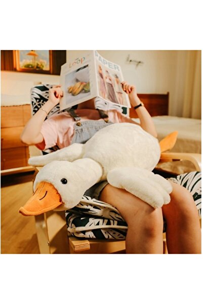 NO BRAND Pernă Mascotă Gâscă de Pluș, Jucărie de Pluș XXXL 130cm, Jucărie de ...