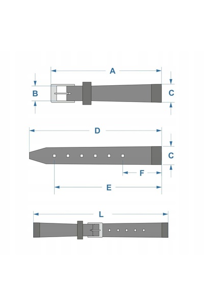 NO BRAND HIRSCH Duke L - 19 mm - BRONZ AURIU - Curea de ceas din piele