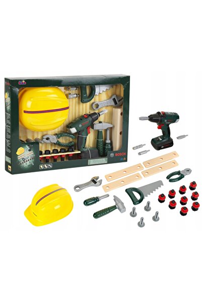 NO BRAND Bosch Klein Bormașină cu acumulator pentru copii, Kit Bogaty de acce...