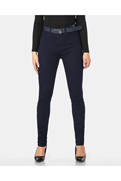 NO BRAND Pantaloni de damă, blugi skinny cu talie înaltă și elastic, CUREA GR...
