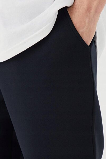 NO BRAND Pantaloni de trening negri Boohoo, cu talie netedă din spumă și înch...