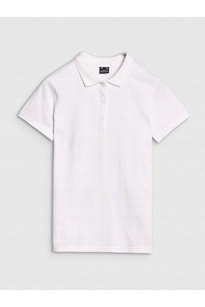 4F Tricou polo de damă F365 Alb R. XL