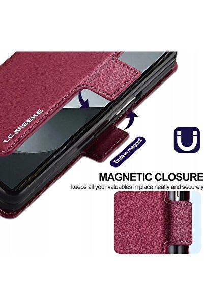 NO BRAND Lc.Imeeke Husă flip din piele pentru Samsung Z Fold 7, cu funcție de...