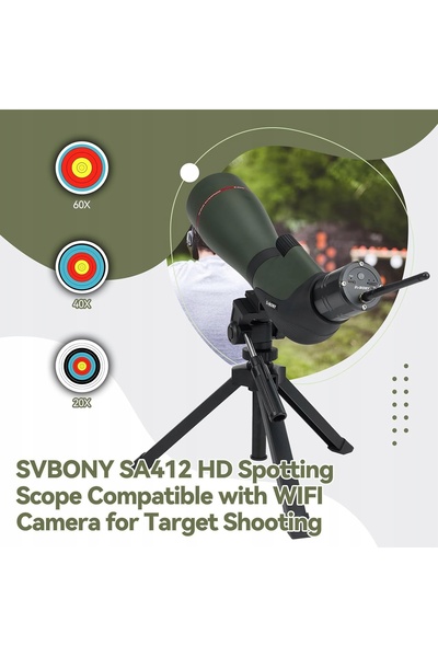 NO BRAND Binoclu Svbony Sa412 60X80 cu cameră Wifi, Binoclu HD cu trepied, Te...