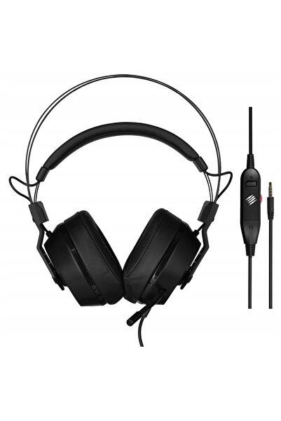 NO BRAND Mad Catz F.R.E.Q. Căști de gaming cu 2 microfoane, cu fir, negre