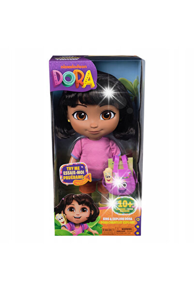 NO BRAND Dora Cunoaște Lumea Păpușa Dora Interactivă Bilingvă care Cântă 30,4 cm