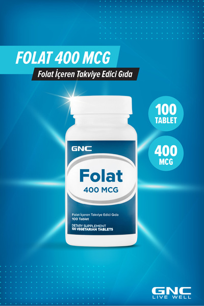 GNC FOLAT 400 MCG 100 TABLET