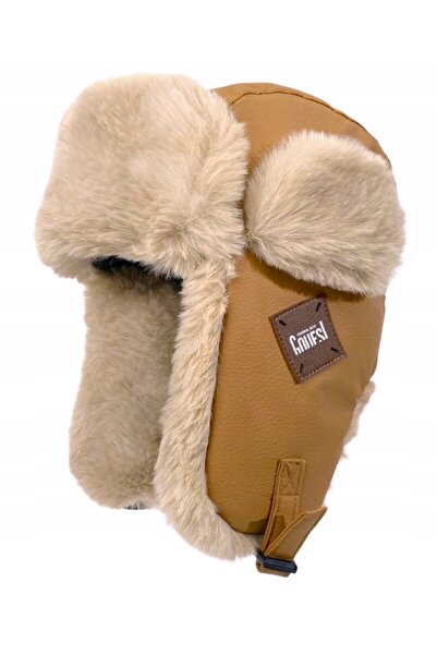 NO BRAND Set Căciulă Unisex de Iarnă Tip Trapper Pilot + Rucsac Cadou