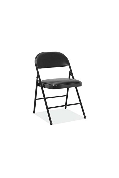 Z-Tools Scaun pliant, șezut din vinil negru / ZTS9168