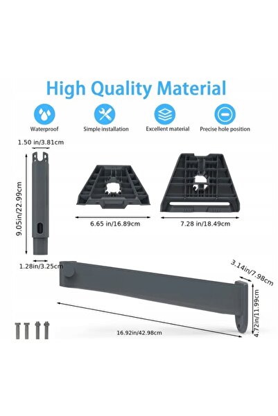 NO BRAND Suport de montare pe perete Starlink Standard+Mini Gen.3 V4 cu adapt...