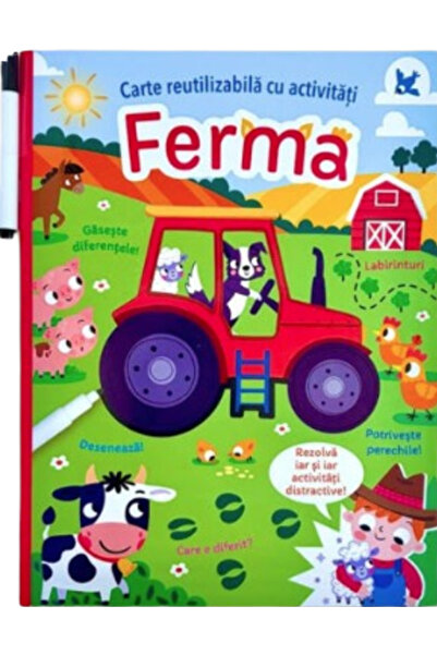 Flamingo Ferma. Carte de activități reutilizabilă - Sarah Wade