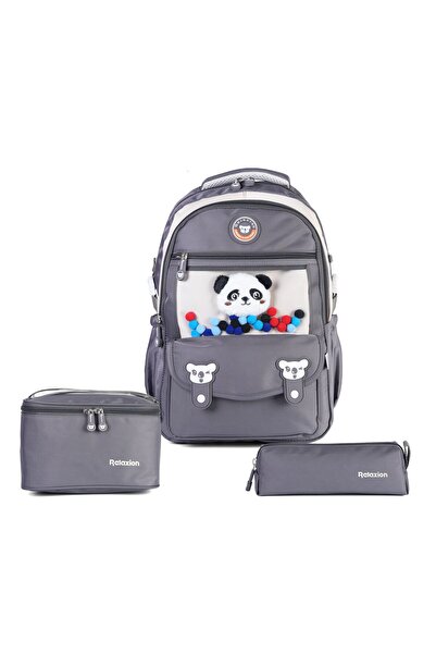 Relaxion Set of 3 Children's Primary School Bags with Pen Holder and Lunch Ba...