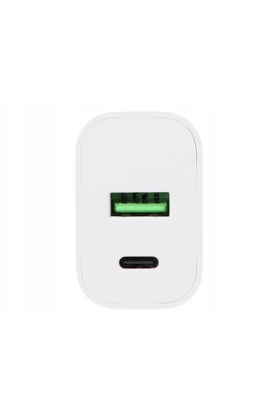 NO BRAND Încărcător de telefon USB-C de 20W 2 în 1 cu încărcare rapidă QC 4.0...